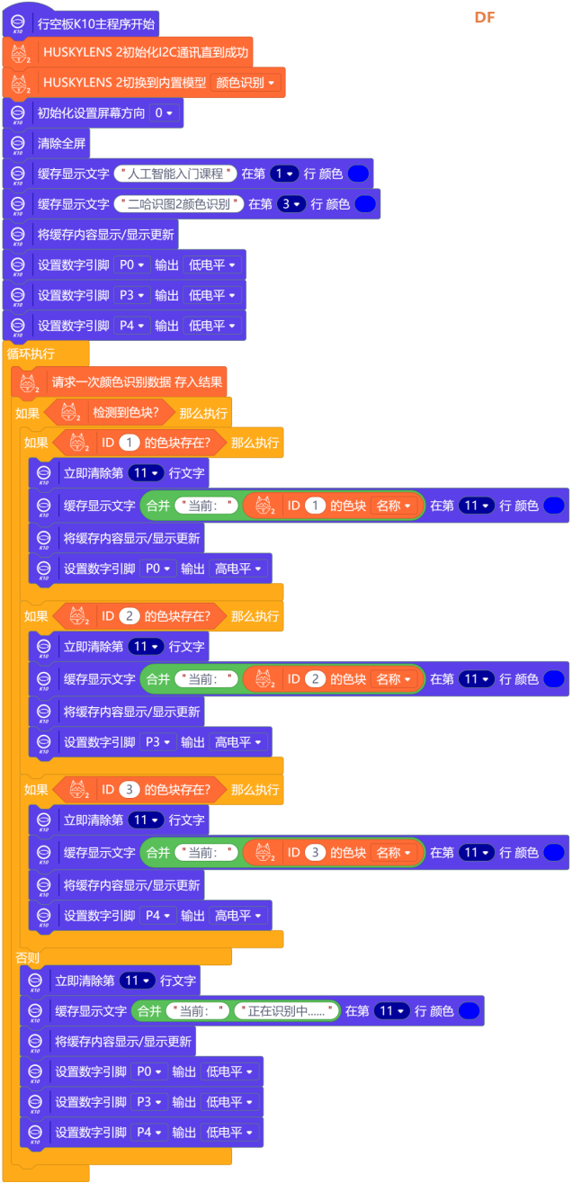 二哈识图2的LED颜色响应实验图7