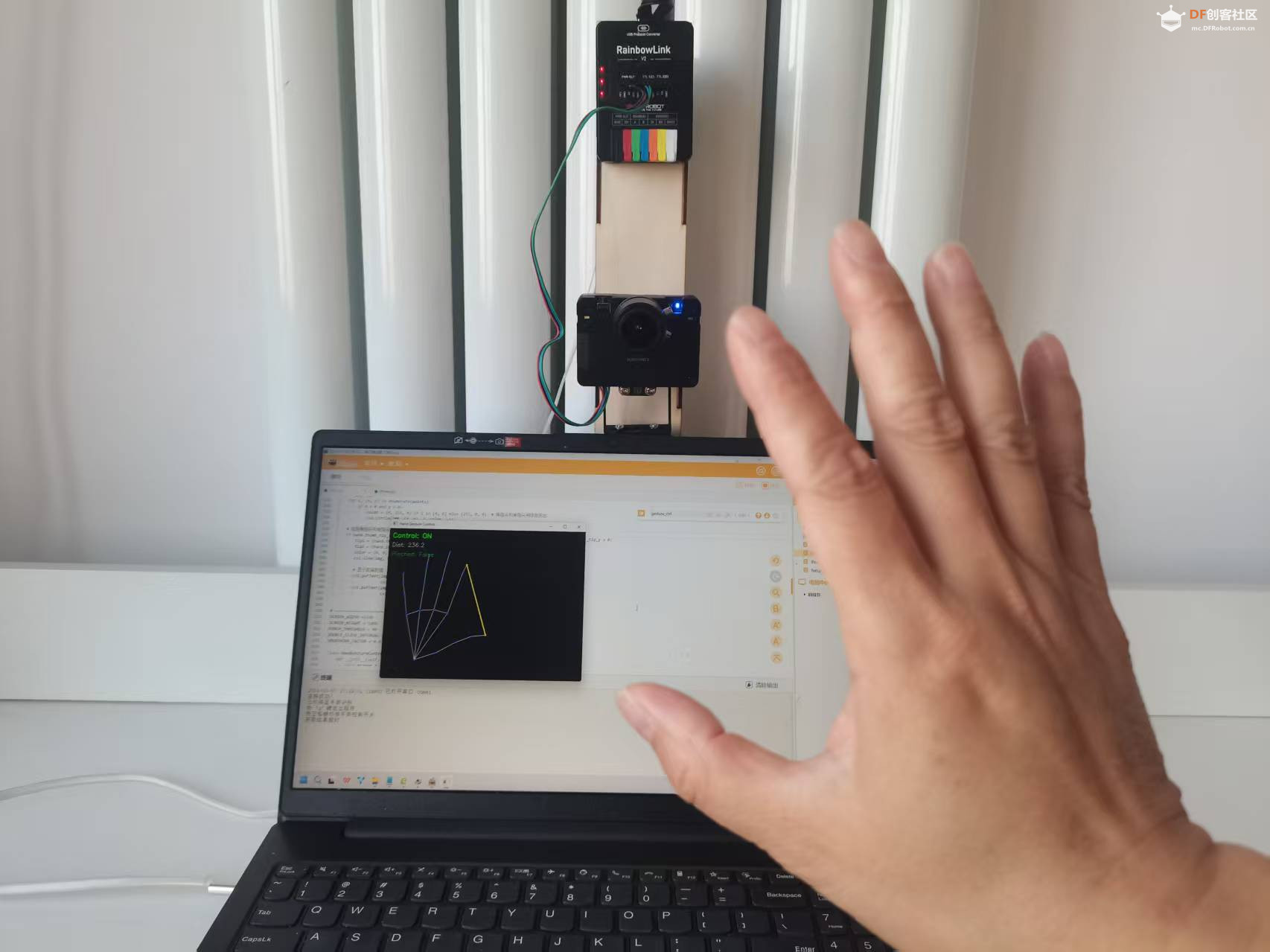 试用RainbowLink V2：一盒搞定二哈2的供电与通信图6