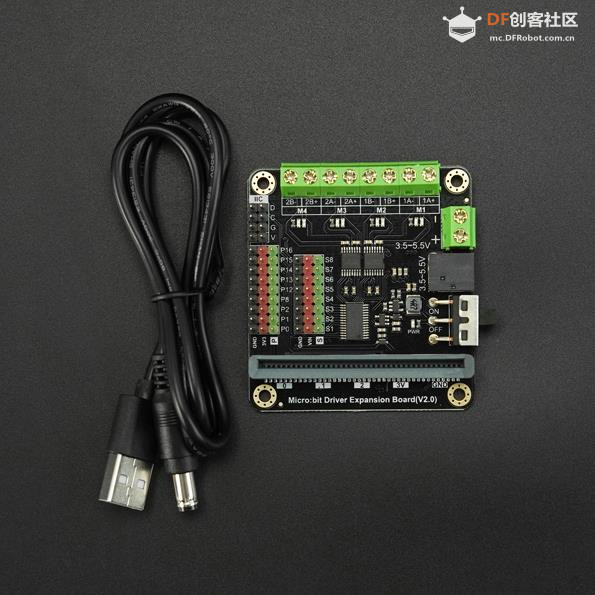【花雕动手做】四路电机与八路大电流舵机驱动扩展板图1