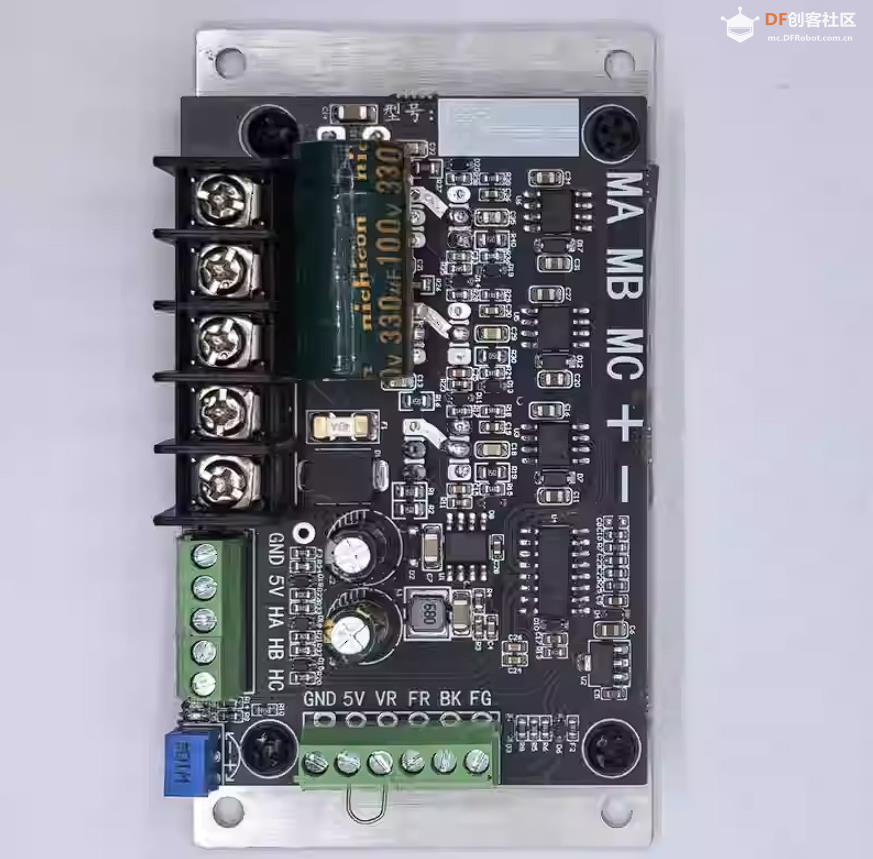 【花雕动手做】拆解75V800W八线有霍尔无刷电机控制器图2