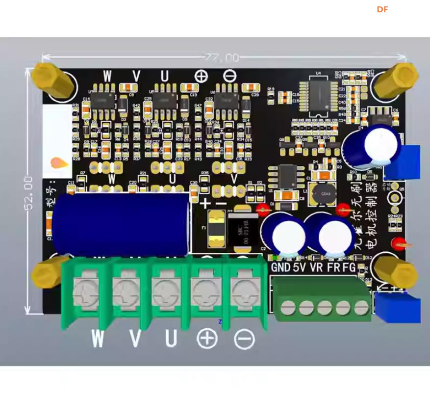 【花雕动手做】拆解75V800W八线有霍尔无刷电机控制器图2