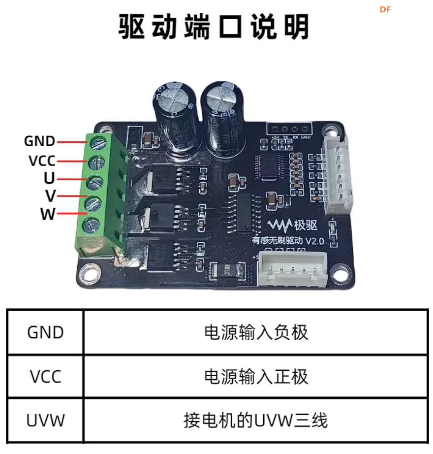 【花雕动手做】40V 200W 有霍尔三相无刷电机串口驱动板图2
