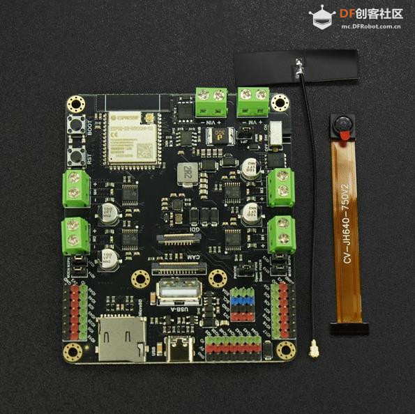 【花雕动手做】远程控制四路电机Romeo ESP32-S3开发控制板图1