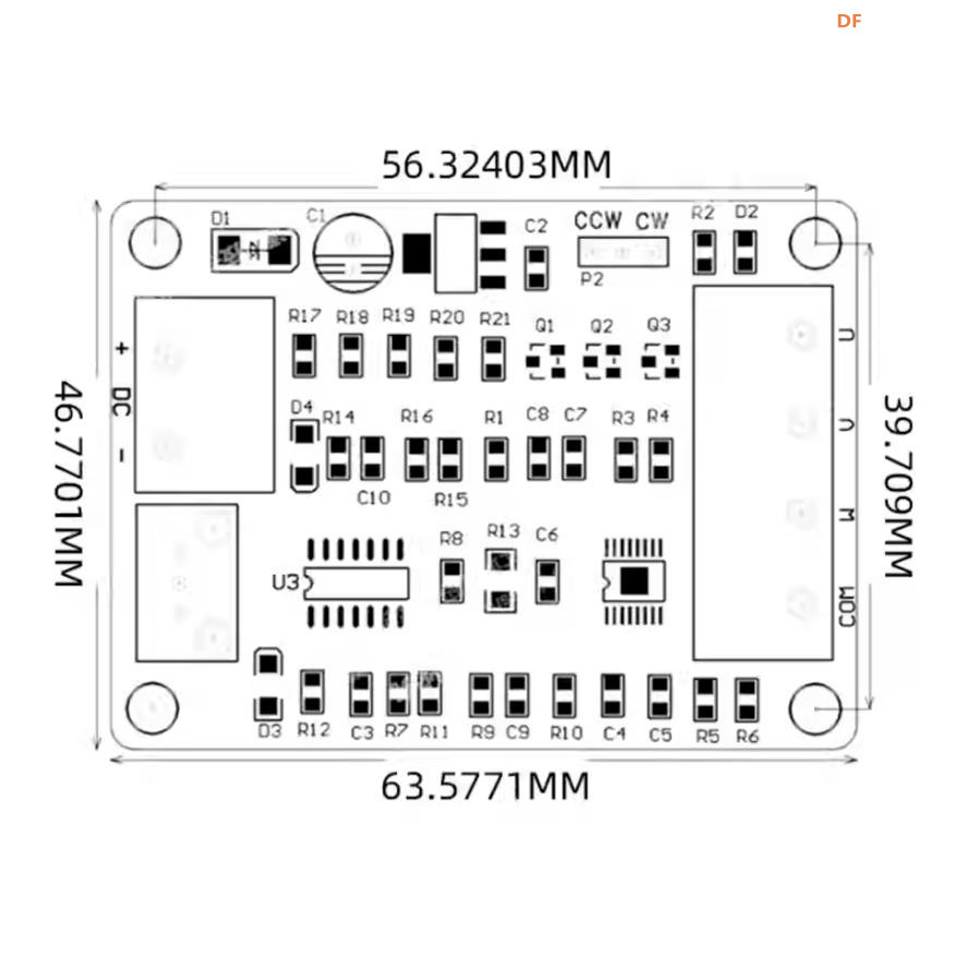 【花雕动手做】光驱硬盘无刷马达控制器7V-12V调速板图5