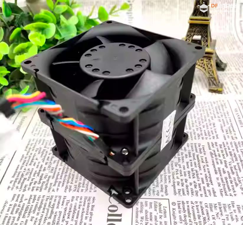【花雕动手做】原装 8CM 8080 12V8A 双电机增压大风量风扇图4