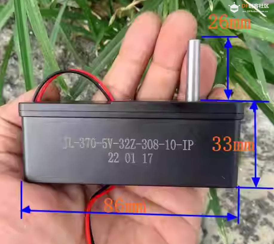 【花雕动手做】JL-370-5V-32Z-308涡轮蜗杆减速电机图3