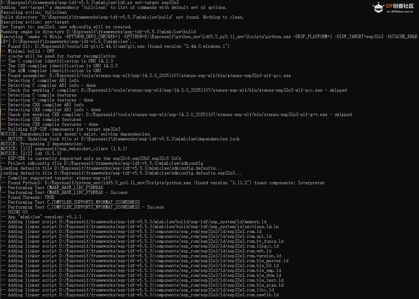 【花雕】ESP32-S3 成功部署 MimiClaw（迷你小龙虾）部分记录图1