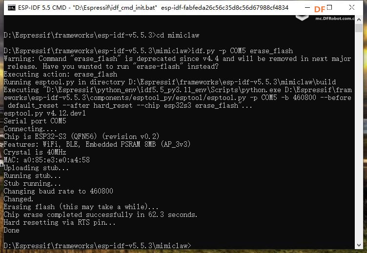 【花雕】ESP32-S3 成功部署 MimiClaw（迷你小龙虾）部分记录图1