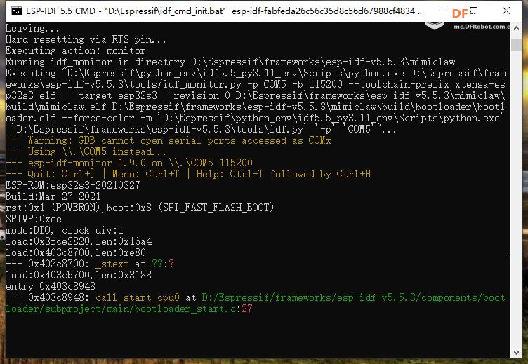 【花雕】ESP32-S3 成功部署 MimiClaw（迷你小龙虾）部分记录图2