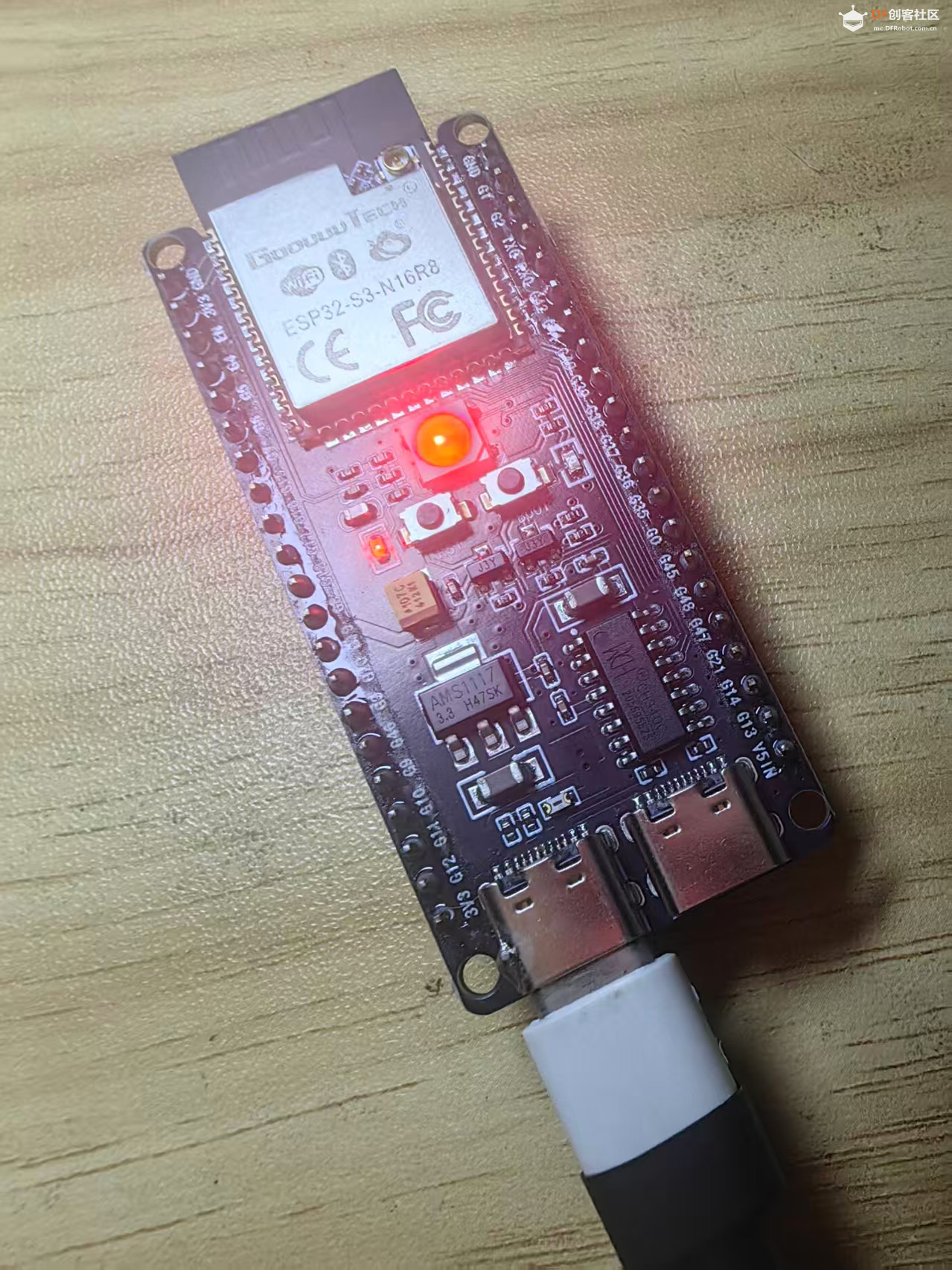 【花雕】ESP32-S3 + MimiClaw 实战：手机飞书控制多色呼吸灯图9