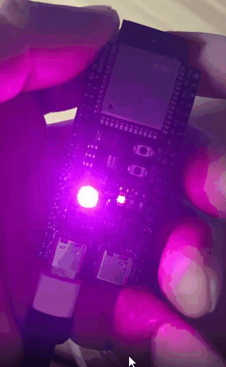 【花雕】MimiClaw实战：WS2812 添加循环红绿蓝与彩虹灯效果图3