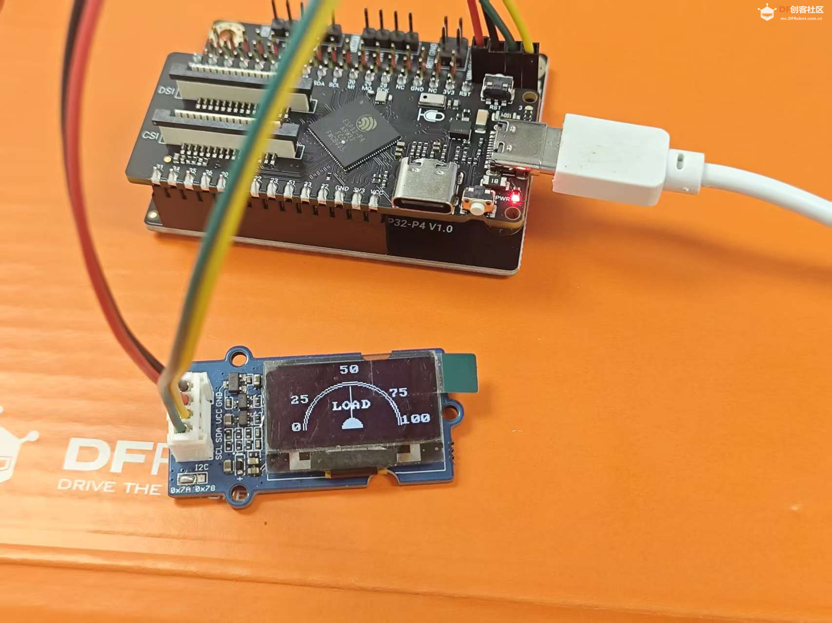 FireBeetle 2 ESP32 P4套装开箱和移植个SSD1306库图9