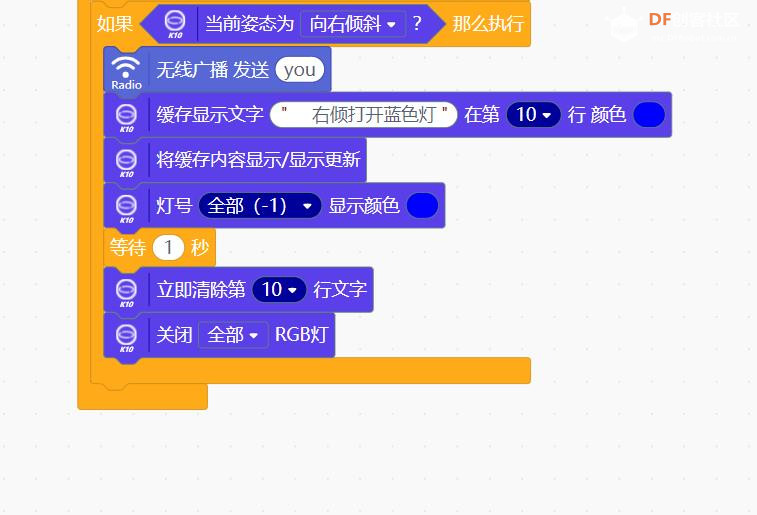 【花雕动手做】K10系列实验之无线广播用陀螺仪遥控LED灯图3