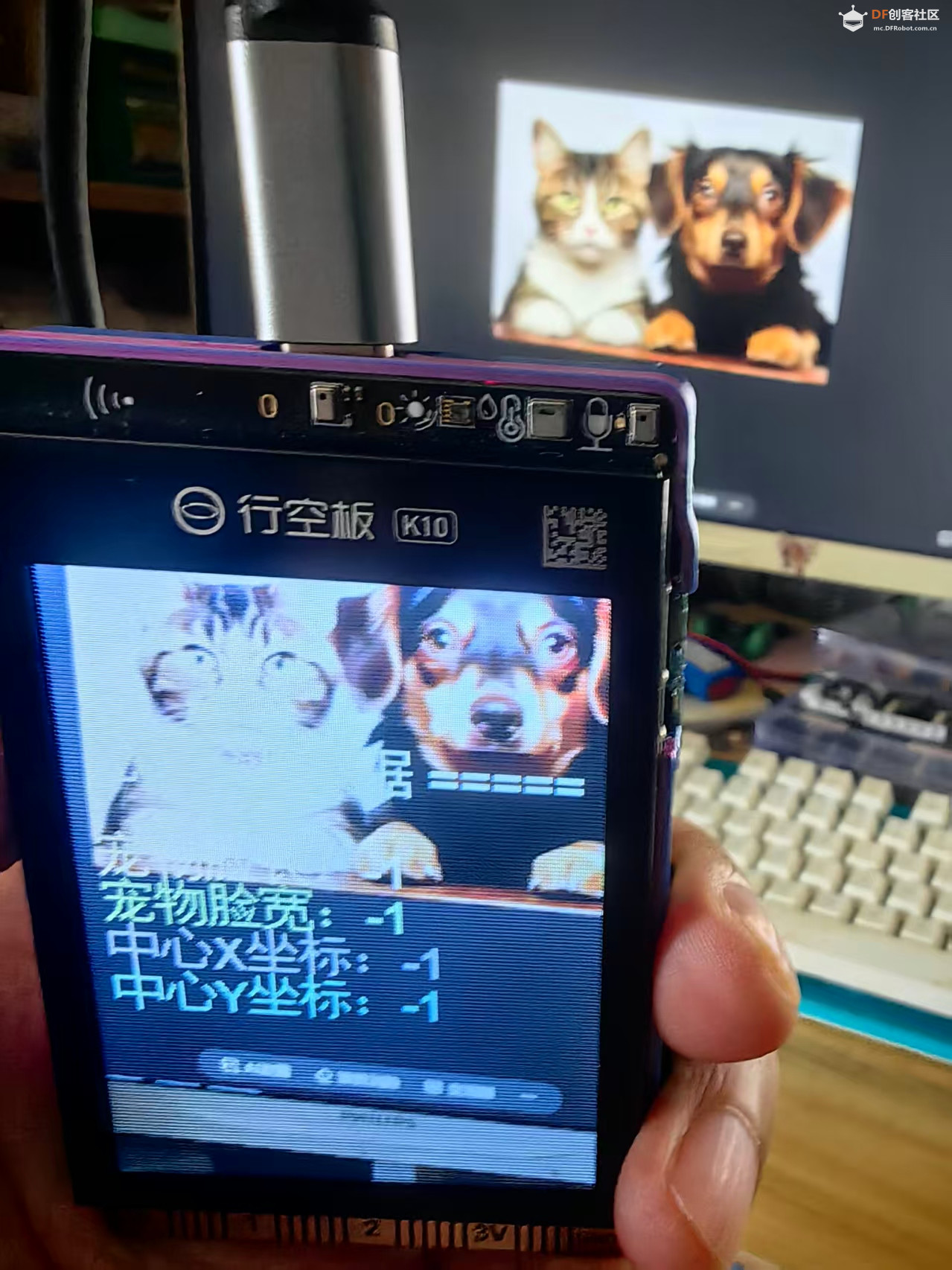 【花雕动手做】K10系列实验之猫狗脸检测动态宠物氛围灯图2