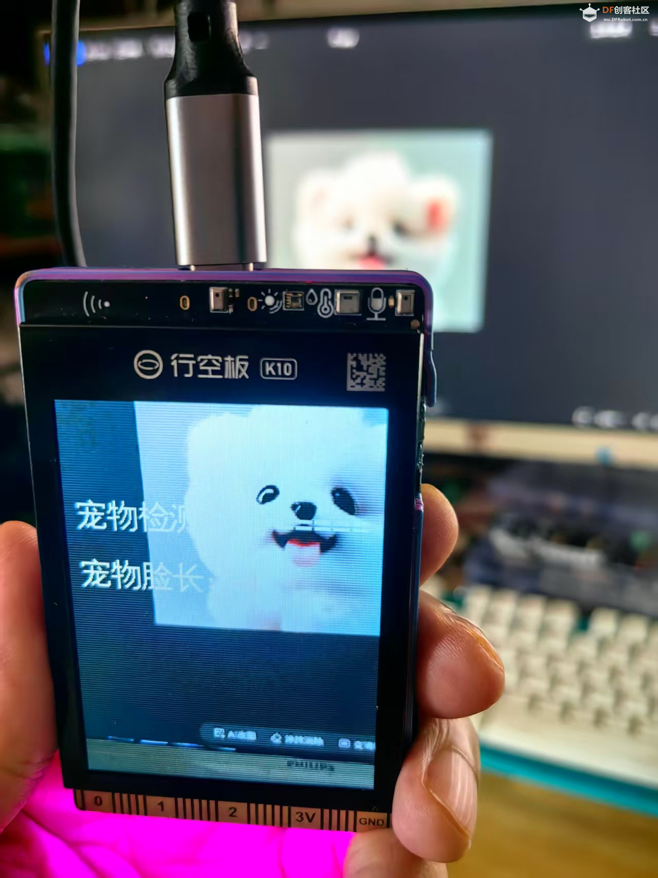 【花雕动手做】K10系列实验之猫狗脸检测动态宠物氛围灯图4