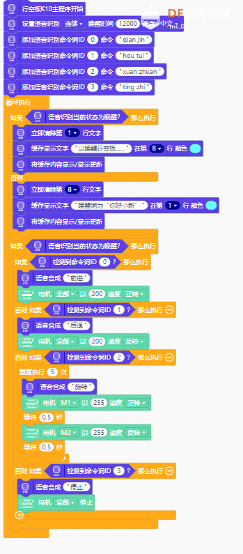 Mind+三轮车的代码      Mind+三轮车的代码图1