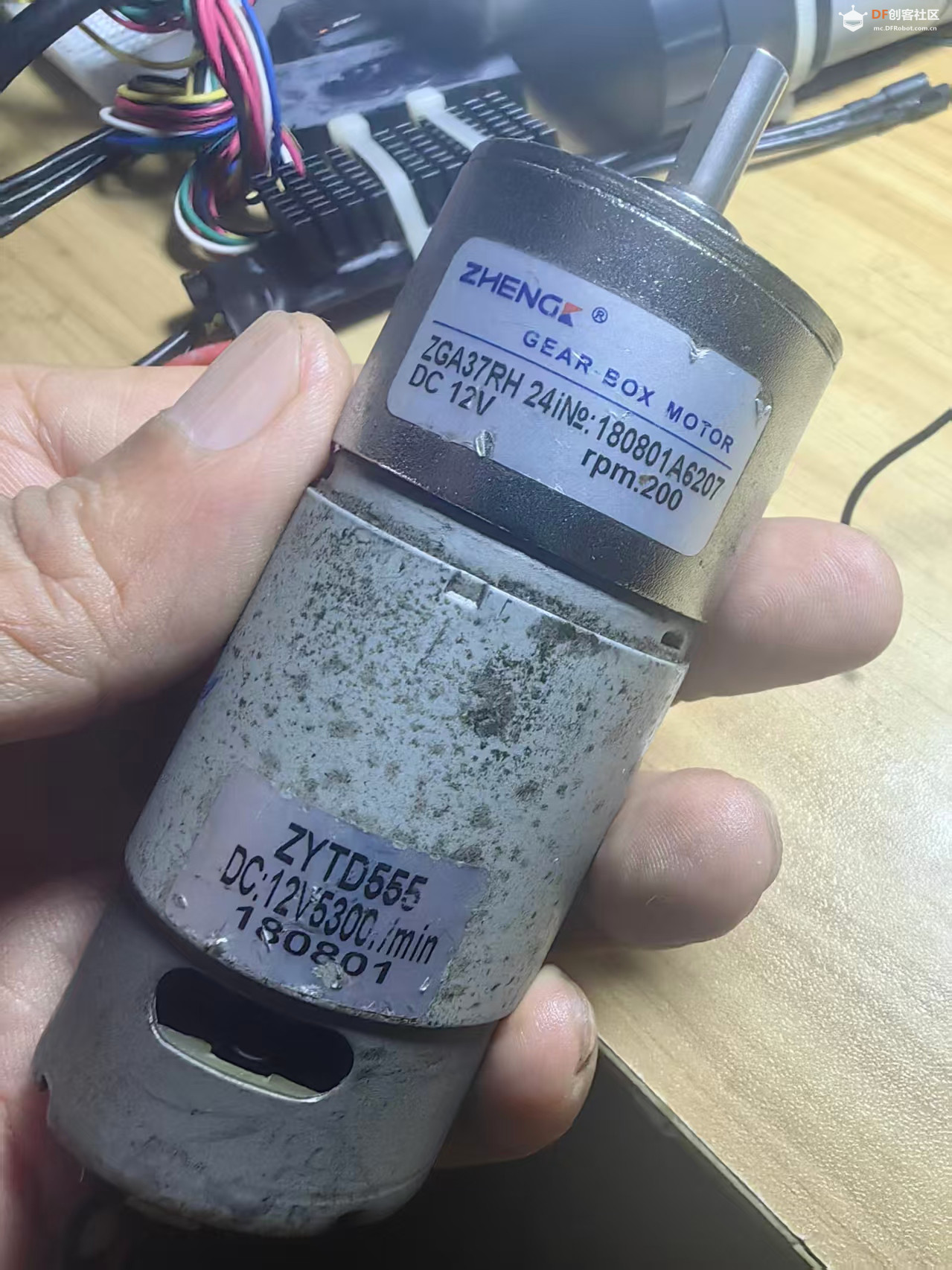 【花雕动手做】XD37GB-555 微型 12V（50-200 rpm）直流减速...图3