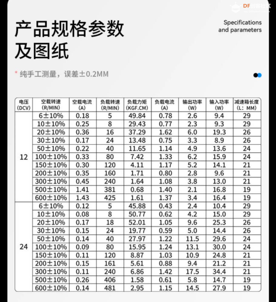 【花雕动手做】XD37GB-555 微型 12V（50-200 rpm）直流减速...图1
