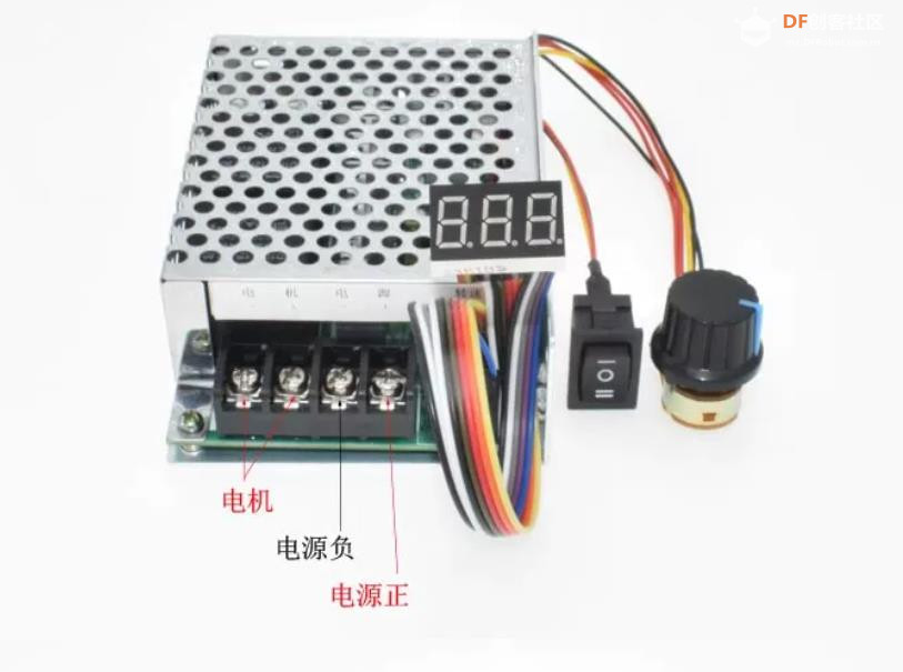 【花雕动手做】正反转PWM直流电机调速器60A55V马达驱动器图2
