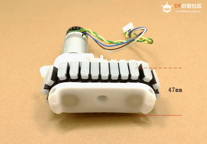 【花雕动手做】12V 金属减速电机履带驱动行走单元模组图2