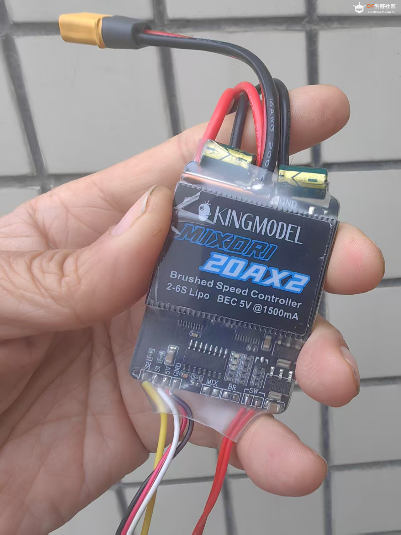【花雕动手做】MIXORI 20AX2 双路双向有刷电调 2S-6S 模组图3