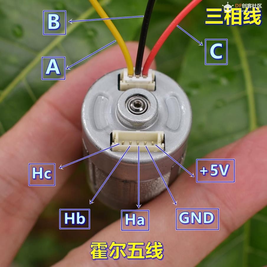 【花雕动手做】40WDC7.4V双滚珠轴承三相八线2430无刷电机图2
