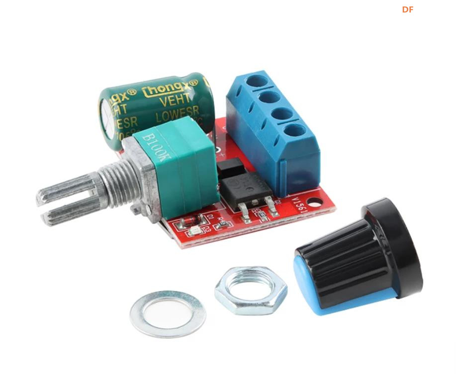 【花雕动手做】PWM 直流电机 90W 调速器 5-35V 开关功能板图2