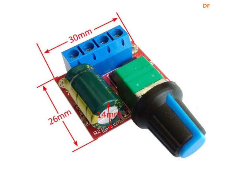 【花雕动手做】PWM 直流电机 90W 调速器 5-35V 开关功能板图2