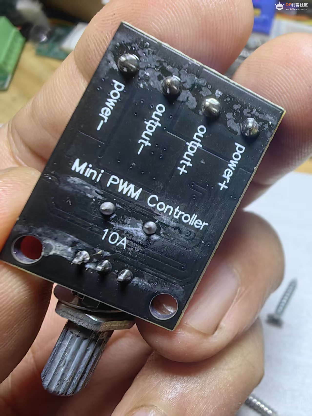 【花雕动手做】PWM 直流电机 5V-16V 调速器10A开关功能模块图2