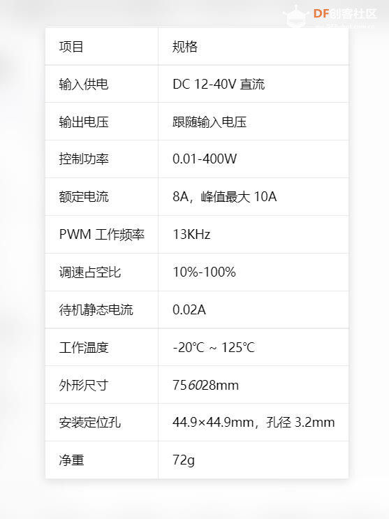 【花雕动手做】12V-40V 10A 无级变速 PWM 直流电机调速器图3