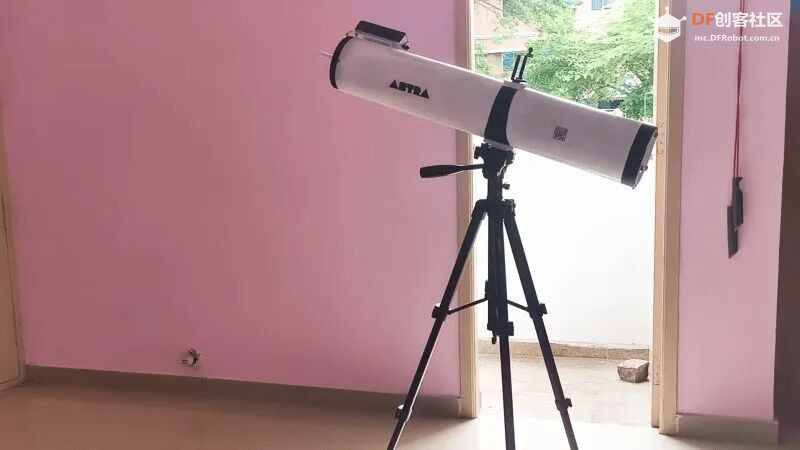 PVC 管做的 114 毫米望远镜、能看见流线的亚克力桌面、...图1
