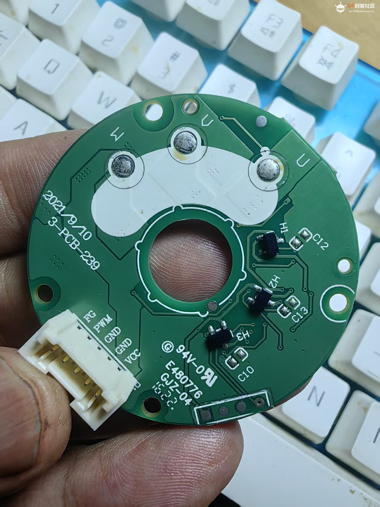 【花雕动手做】带霍尔无刷电机 DC8-21V 2A 驱动板控制器图2