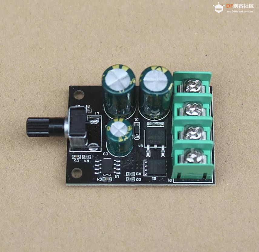 【花雕动手做】DC7-60V 10A 有刷电机 PWM 带启停缓冲调速板图1