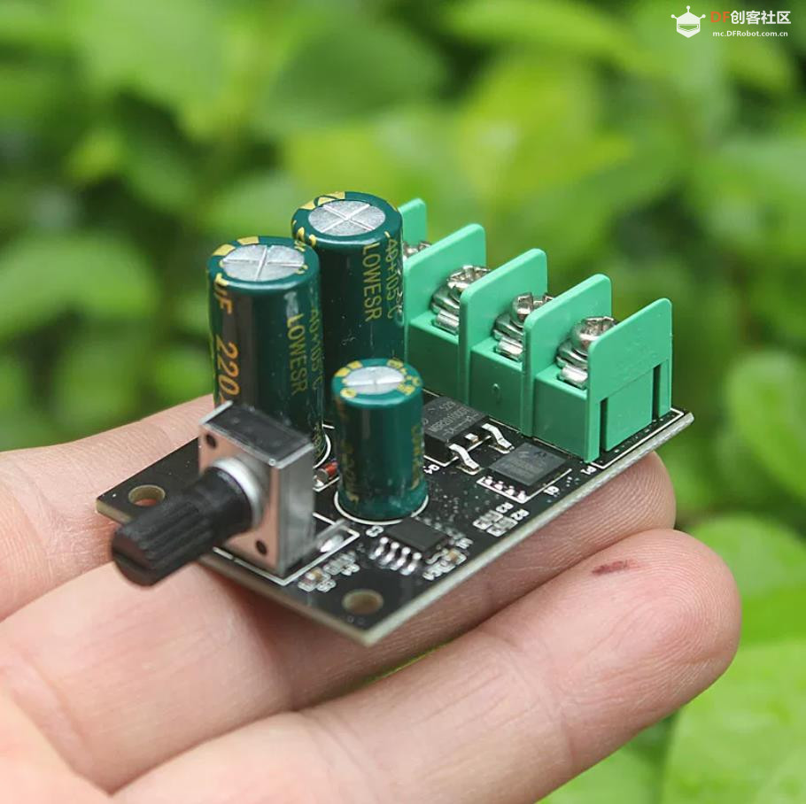 【花雕动手做】DC7-60V 10A 有刷电机 PWM 带启停缓冲调速板图3
