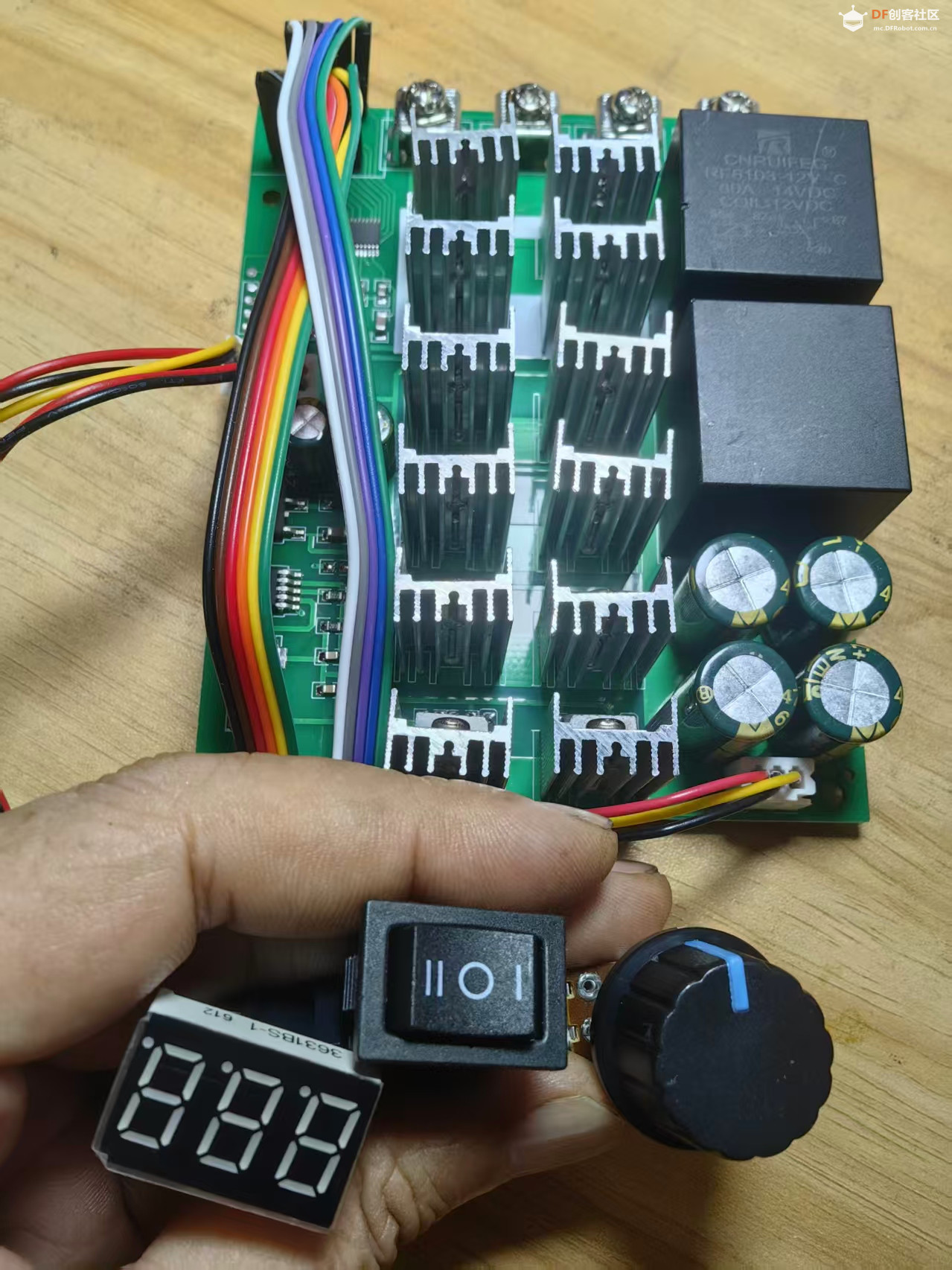 【花雕动手做】10-55V60A大功率直流电机调速器PWM无极变速图2