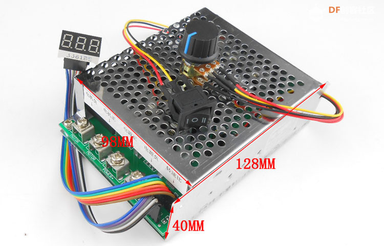 【花雕动手做】10-55V60A大功率直流电机调速器PWM无极变速图1