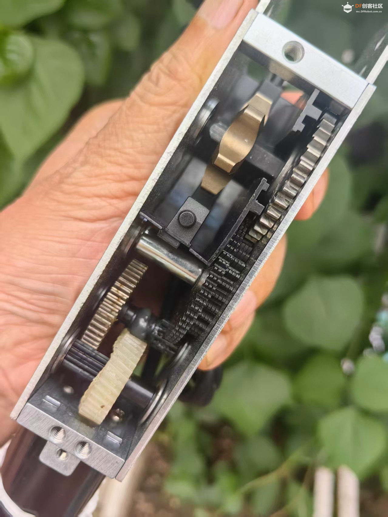 【花雕动手做】24V 直流减速电机电动链条式开窗机模组图1